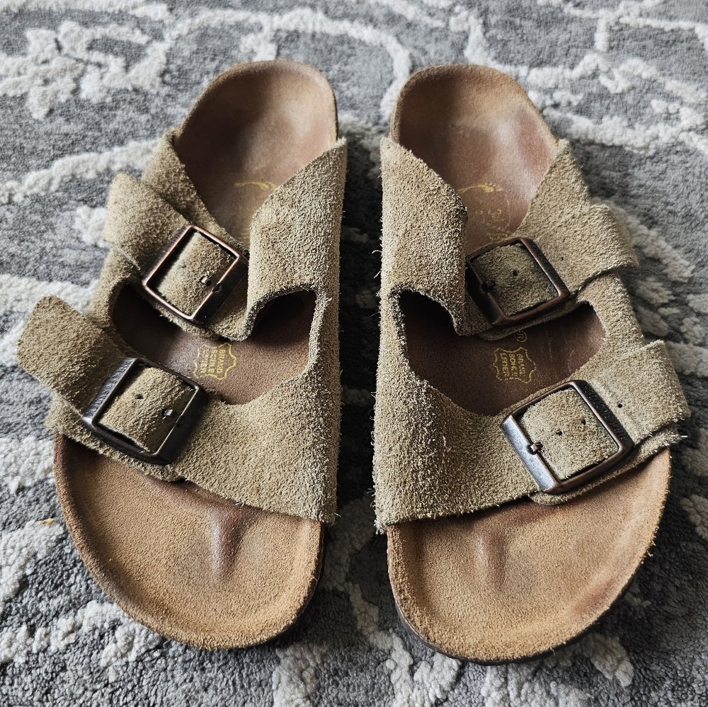 Birkenstock Suede Arizona Sandals (Big Kids)